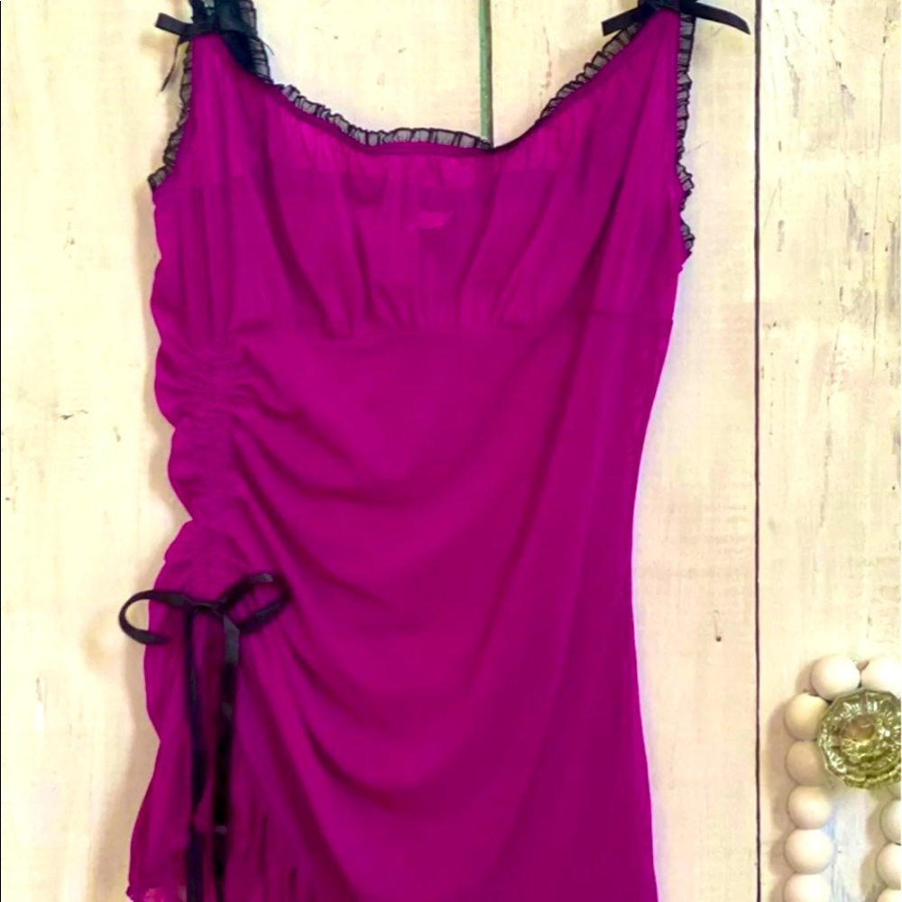 Fredericks of Hollywood soft mesh lingerie nightie